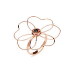Caterina B – Bague – Or Rose & Spinelle Noire