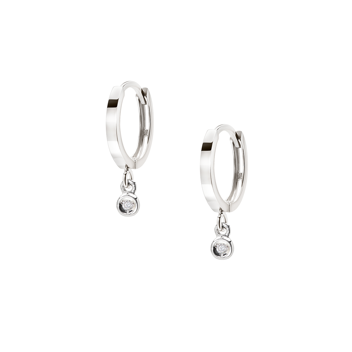 Caterina B – Boucles d'oreilles – Or blanc & diamants