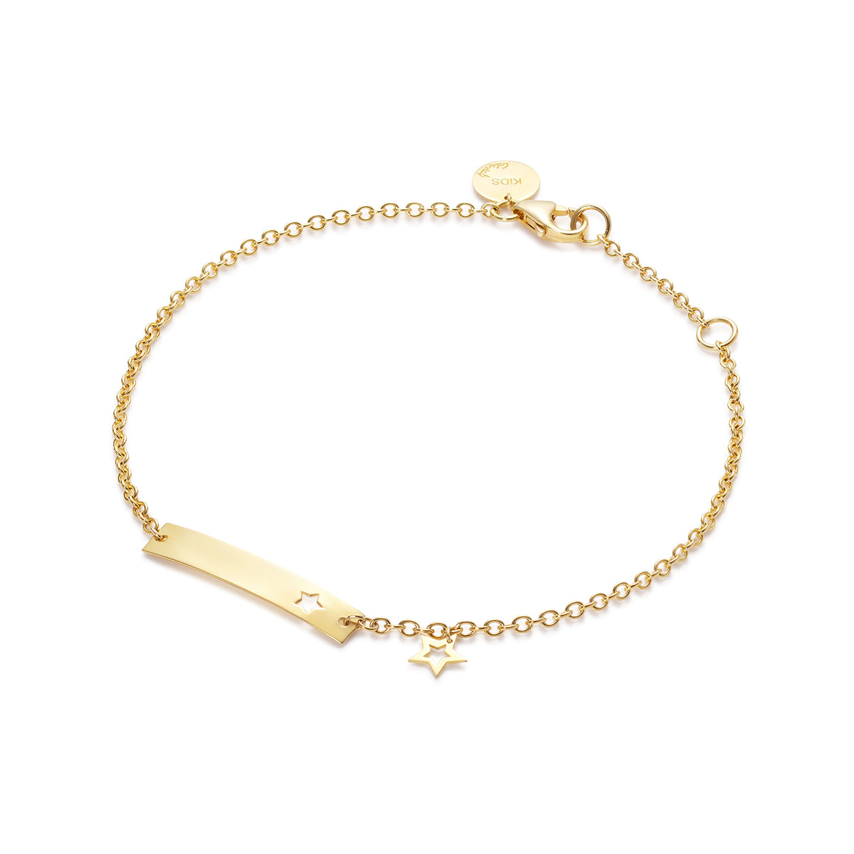 Caterina B – Bracelet – Gourmette – Or jaune