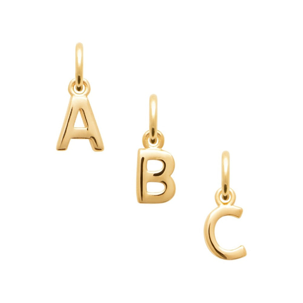 Pendentif – Lettre A-Z – Plaqué or