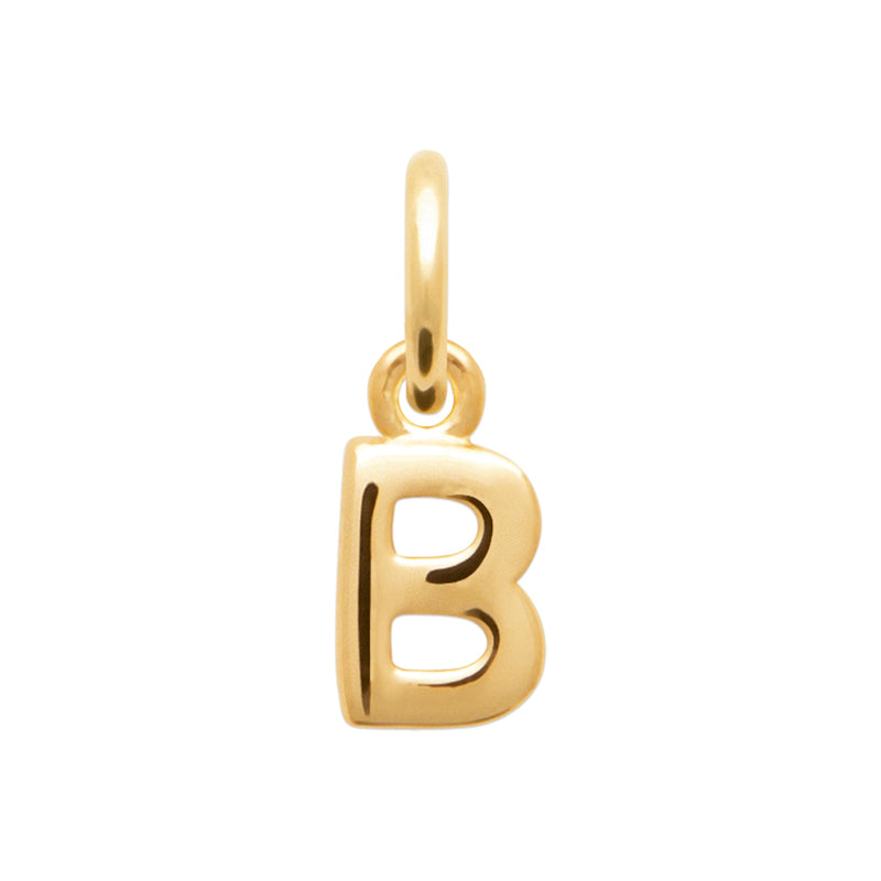 Pendentif – Lettre A-Z – Plaqué or – vue 3