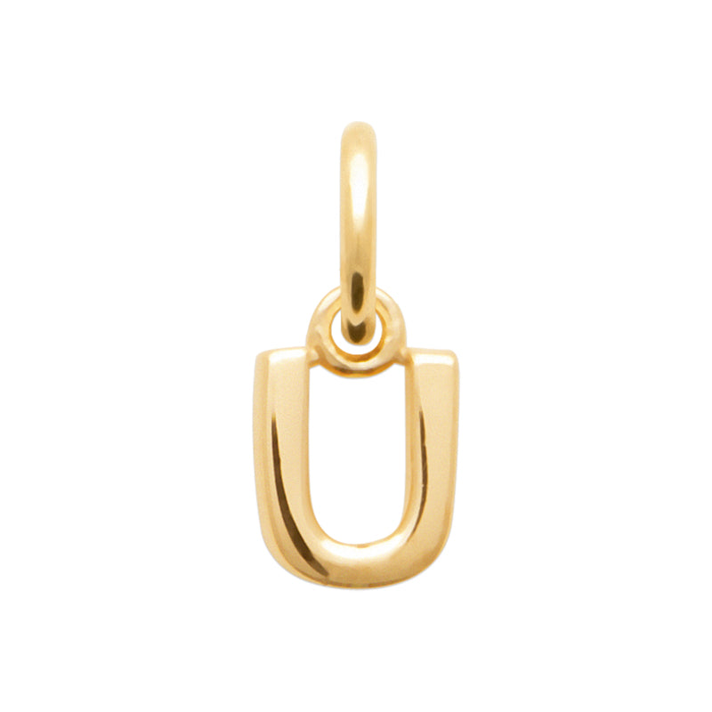 Pendentif – Lettre A-Z – Plaqué or – vue 22