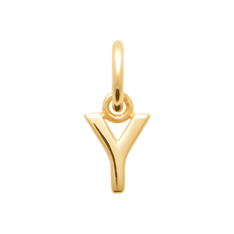 Pendentif – Lettre A-Z – Plaqué or – vue 26