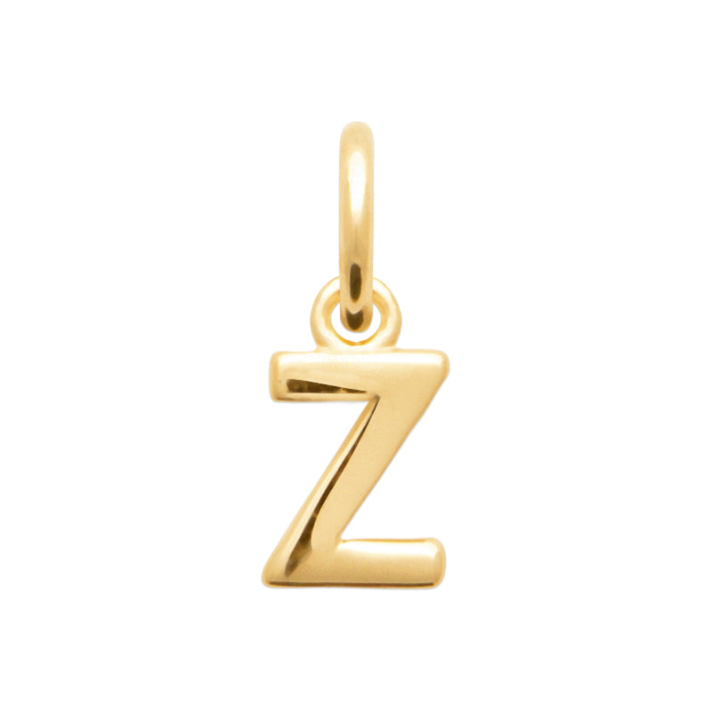 Pendentif – Lettre A-Z – Plaqué or – vue 27