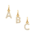 Pendentif – Lettre A-Z – Plaqué or