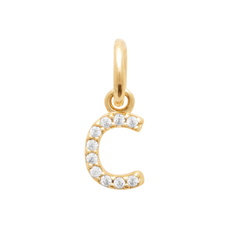 Pendentif – Lettre A-Z – Plaqué or – vue 4