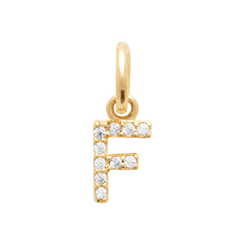 Pendentif – Lettre A-Z – Plaqué or – vue 7