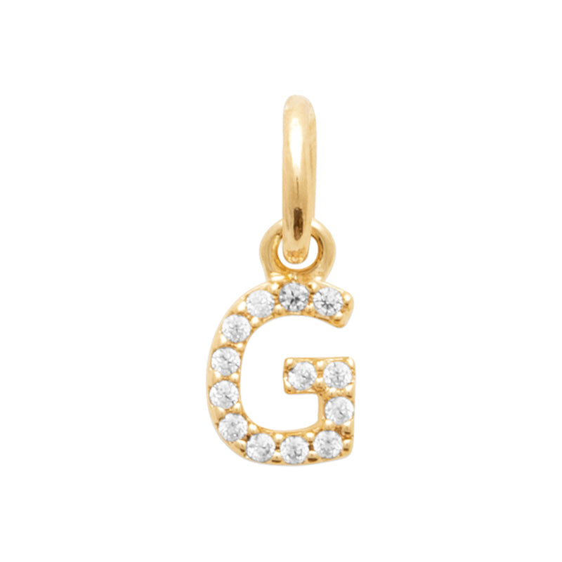 Pendentif – Lettre A-Z – Plaqué or – vue 8