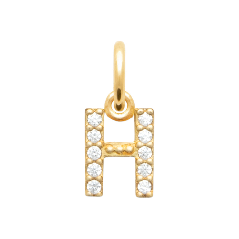 Pendentif – Lettre A-Z – Plaqué or – vue 9