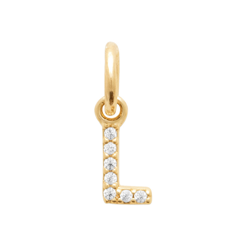 Pendentif – Lettre A-Z – Plaqué or – vue 13
