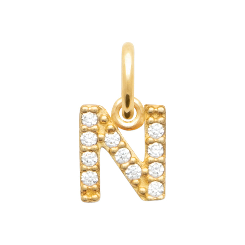 Pendentif – Lettre A-Z – Plaqué or – vue 15