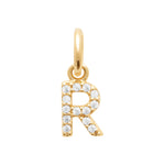 Pendentif – Lettre A-Z – Plaqué or – vue 19