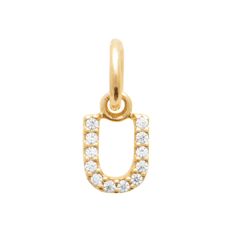 Pendentif – Lettre A-Z – Plaqué or – vue 22