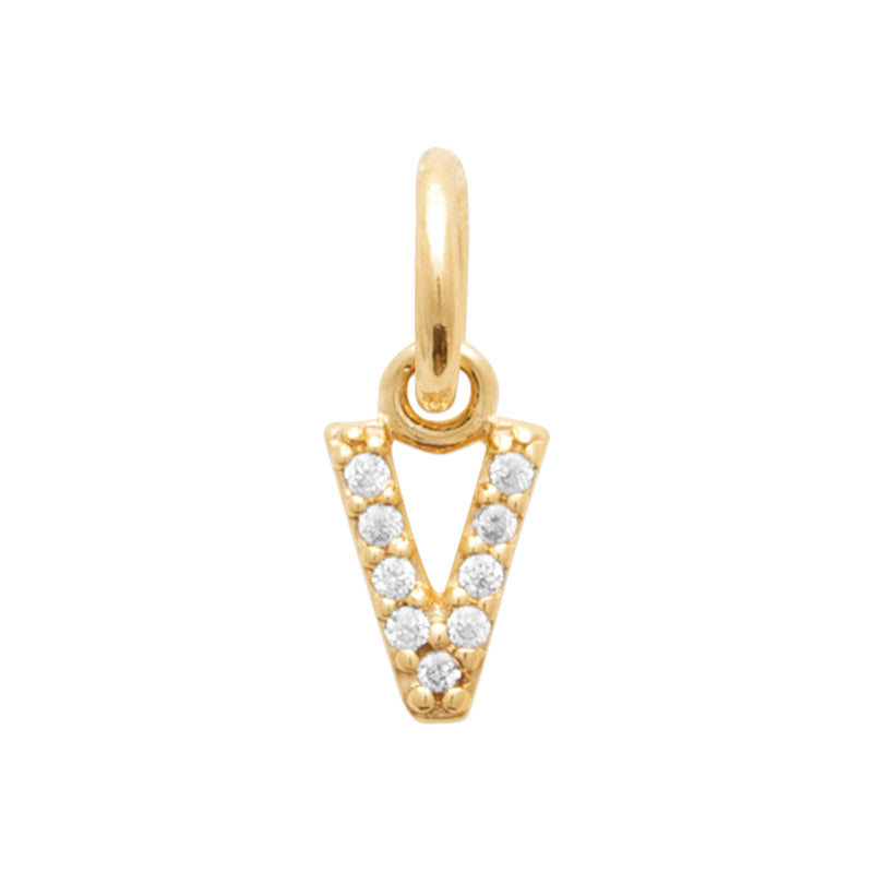 Pendentif – Lettre A-Z – Plaqué or – vue 23