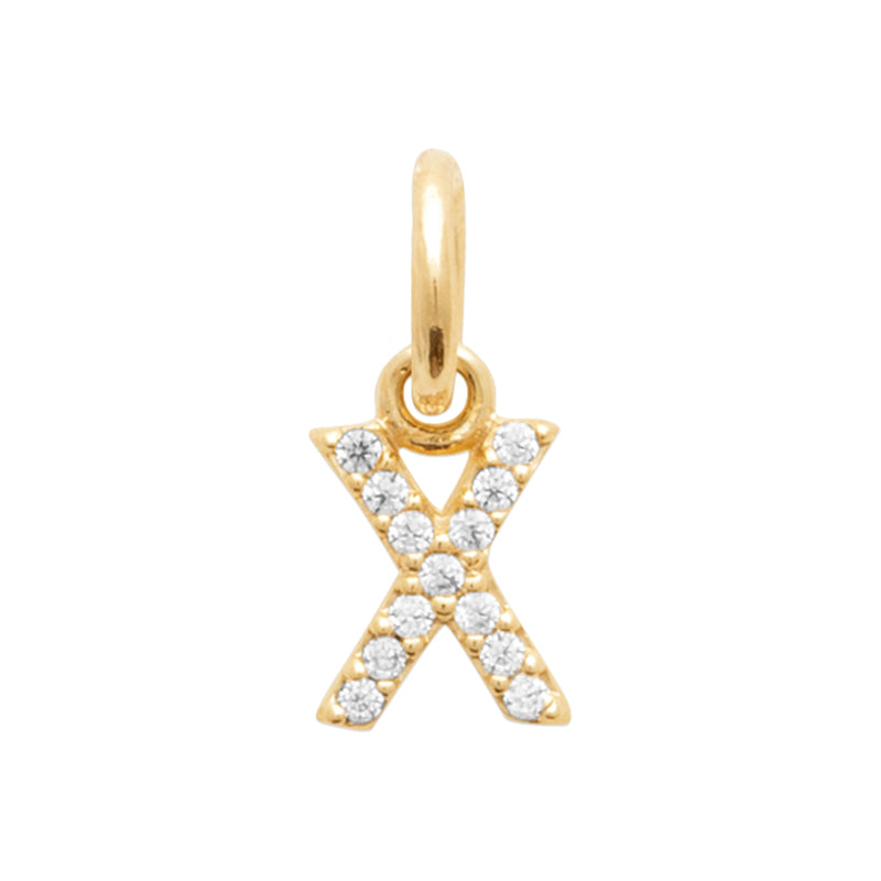 Pendentif – Lettre A-Z – Plaqué or – vue 25