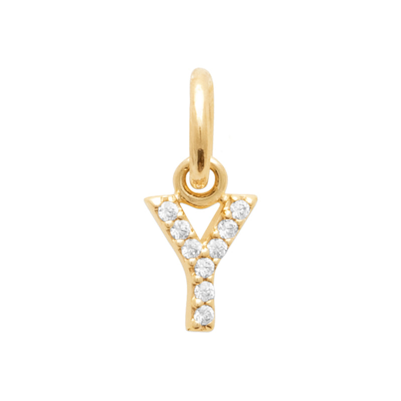 Pendentif – Lettre A-Z – Plaqué or – vue 26