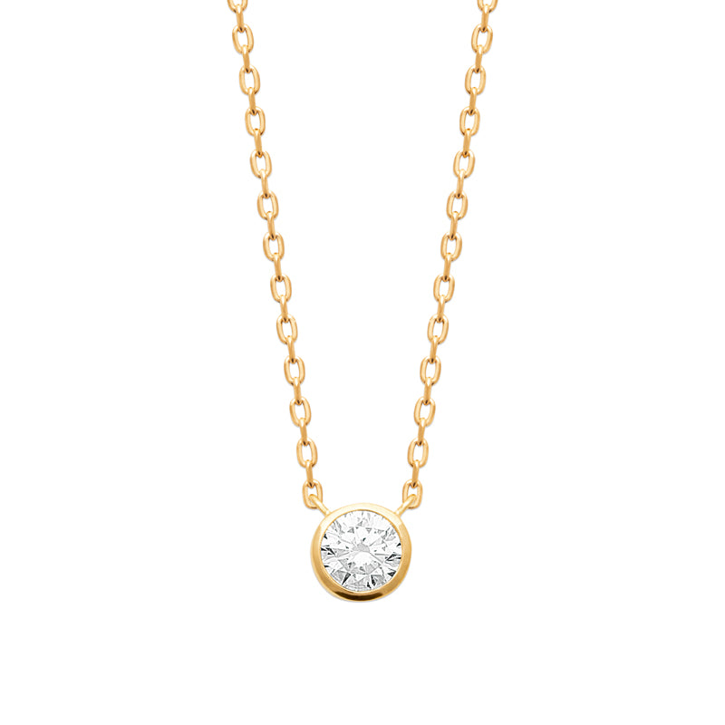 Collier – Plaqué or – vue 2
