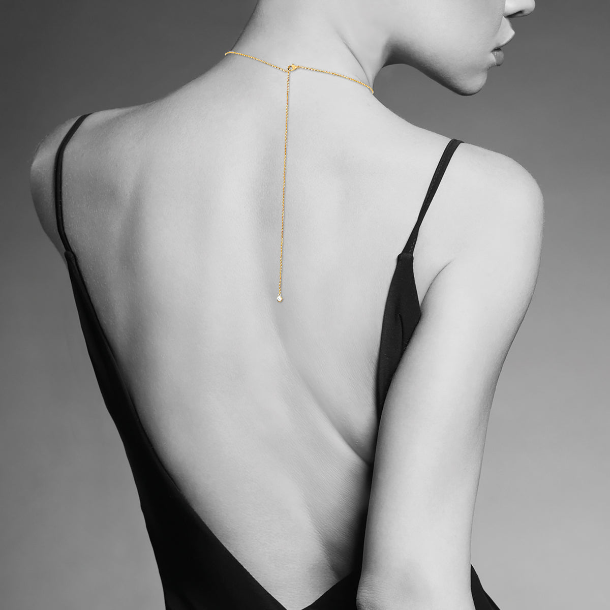 Collier – Plaqué or – vue 3