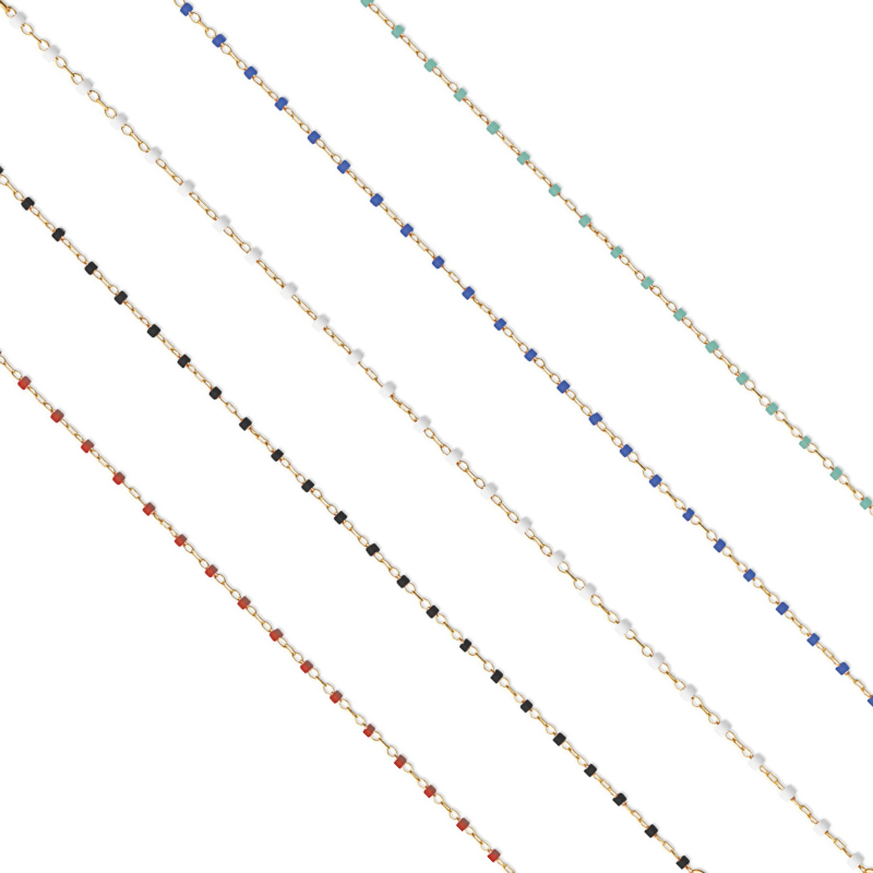 Collier – Plaqué or – vue 4