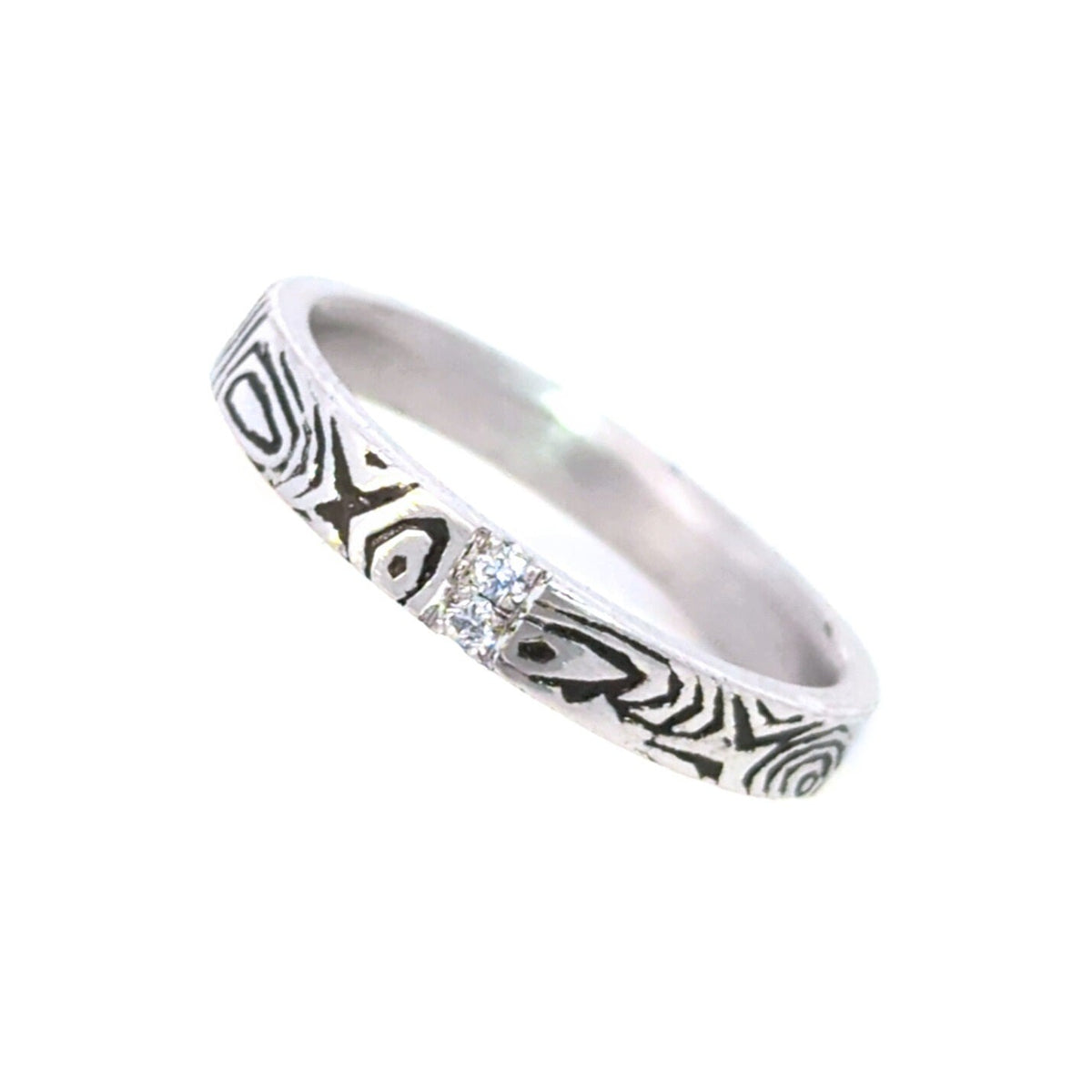 Création – Bague – Alliance – Platine & diamants