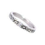 Création – Bague – Alliance – Platine & diamants