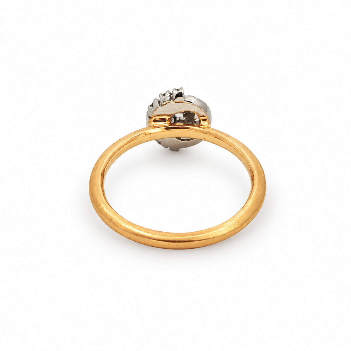 Création – Bague – Or jaune & platine – Diamant Salt & Pepper – Diamants – vue 4