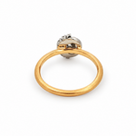 Création – Bague – Or jaune & platine – Diamant Salt & Pepper – Diamants – vue 4