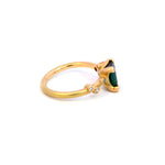 Création – Bague – Or Jaune – Tourmaline – Diamants – vue 5