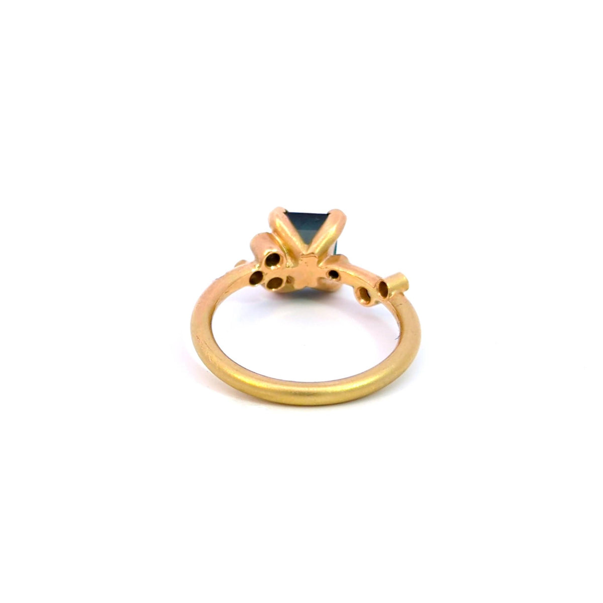 Création – Bague – Or Jaune – Tourmaline – Diamants – vue 6