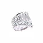 Création – Bague – Platine – Diamants – vue 2