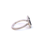 Création – Bague – Platine – Quartz Rutile – Diamants – vue 4