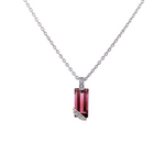 Création – Pendentif – Platine – Tourmaline – Diamants