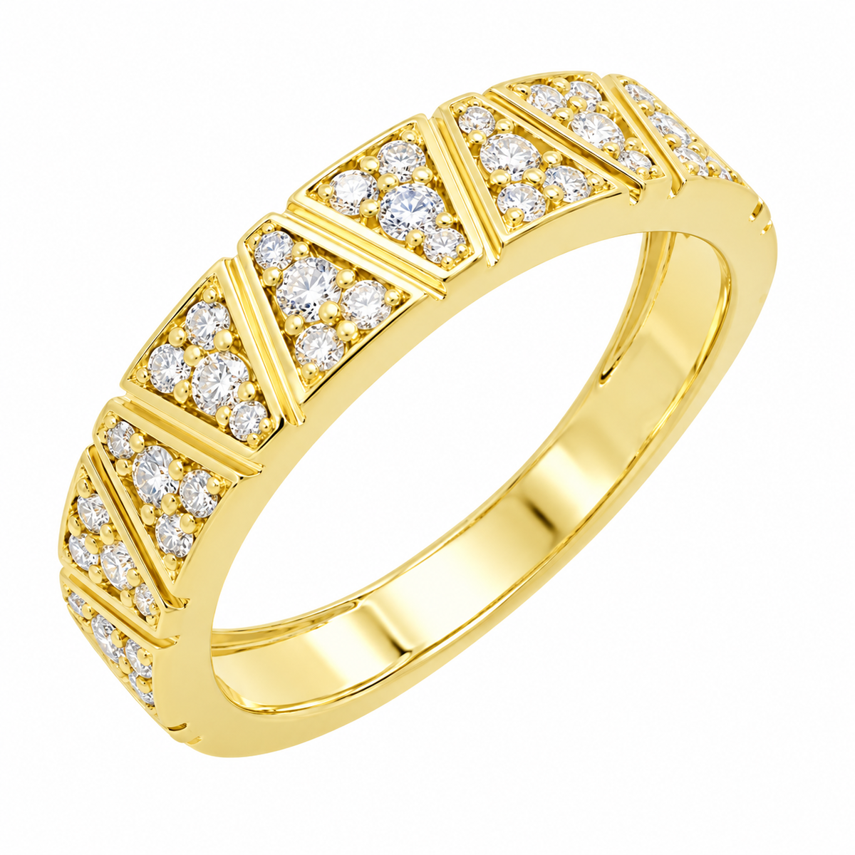 J&A 1970 - Bague - Or jaune & diamants