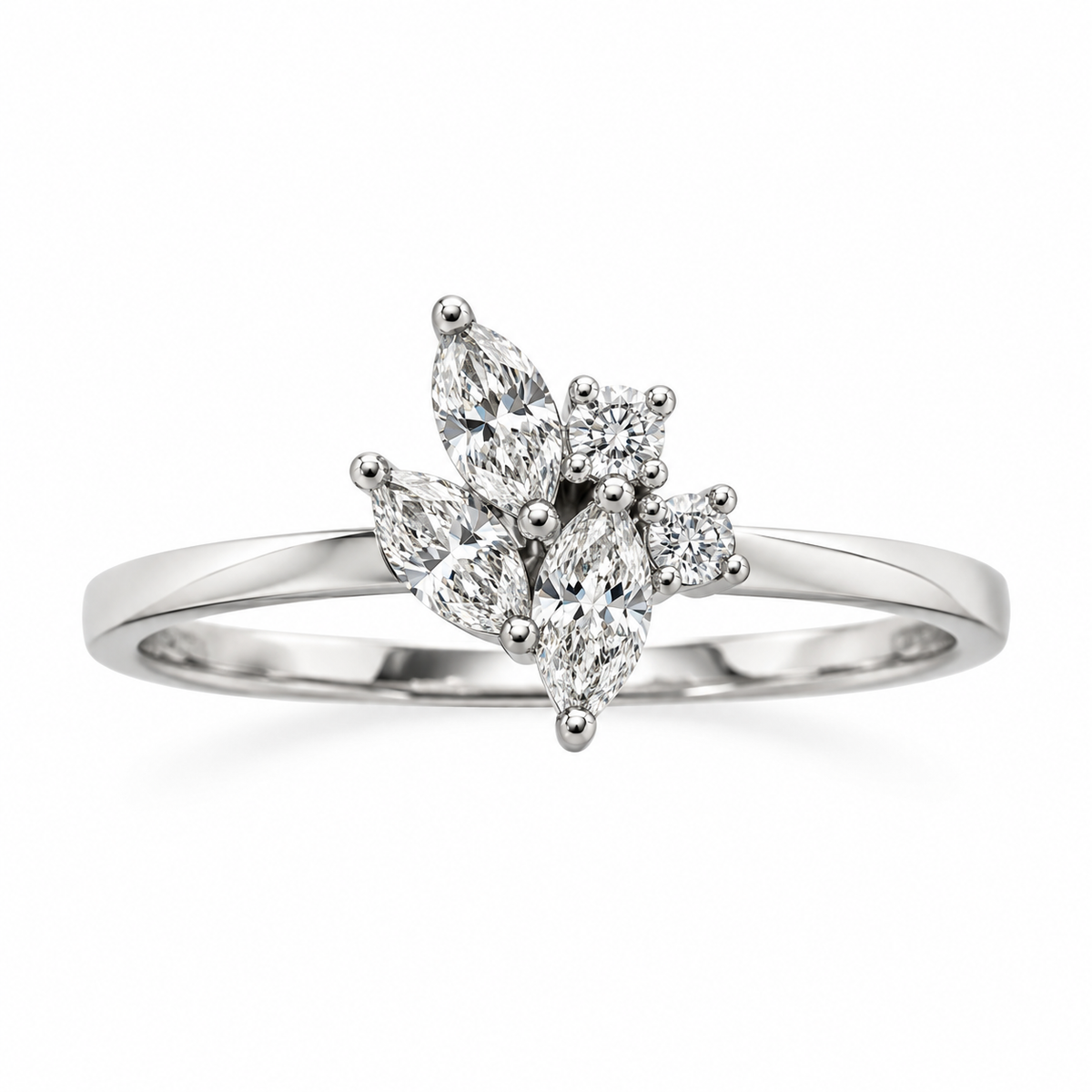 Beheyt - Bague - Or Blanc & Diamants