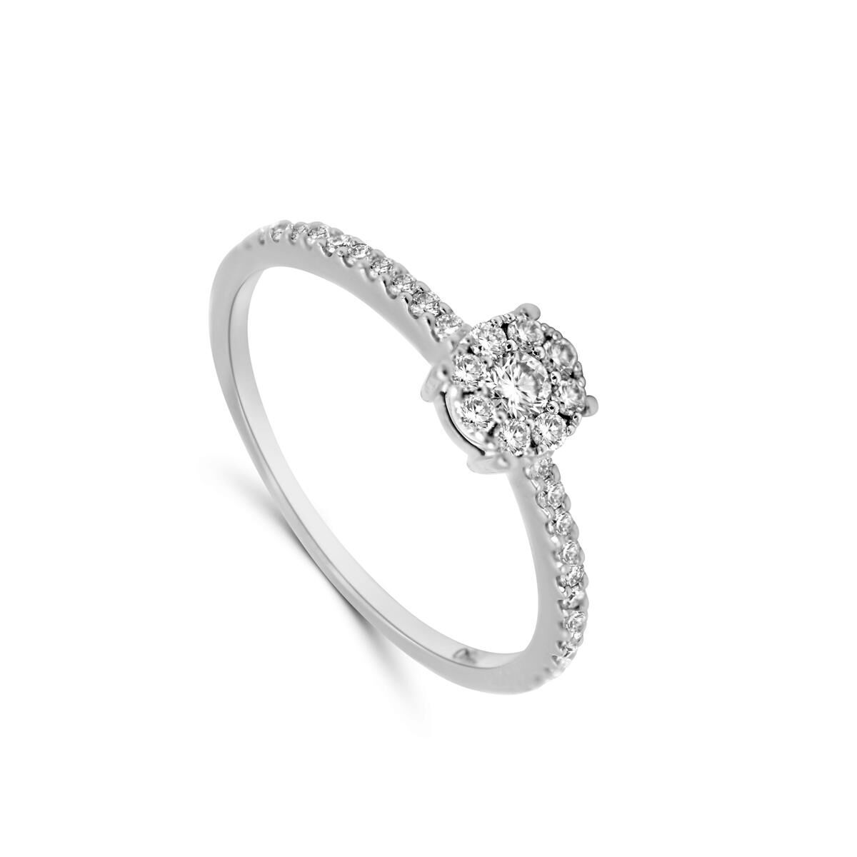 Femme Adorée – Bague – Or Blanc & Diamants