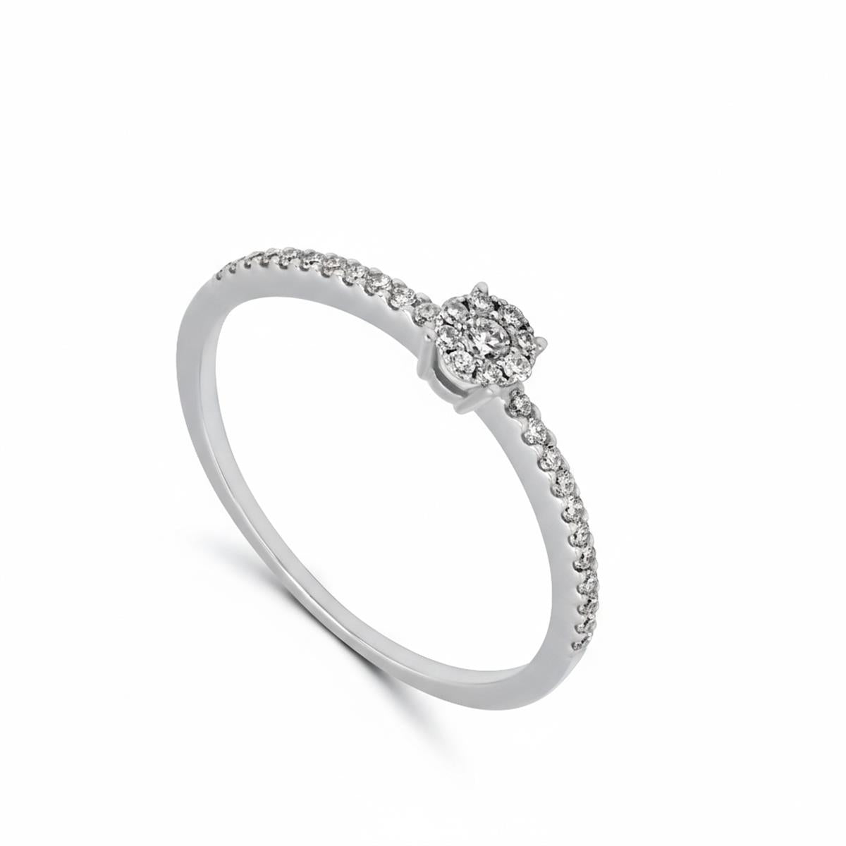 Femme Adorée – Bague – Or Blanc & Diamants – vue 2