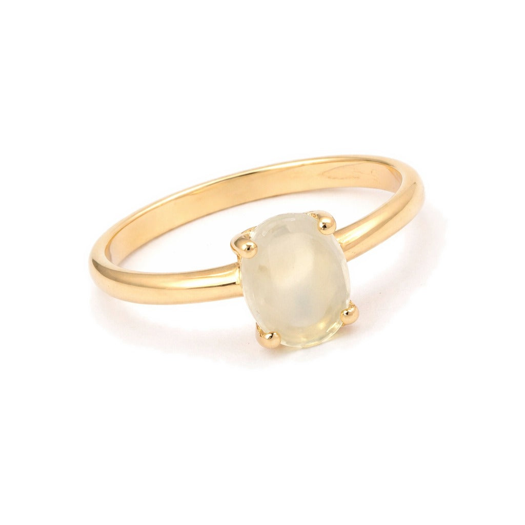 Femme Adorée – Bague – Or Jaune & Pierre Semi-Précieuse