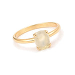 Femme Adorée – Bague – Or Jaune & Pierre Semi-Précieuse