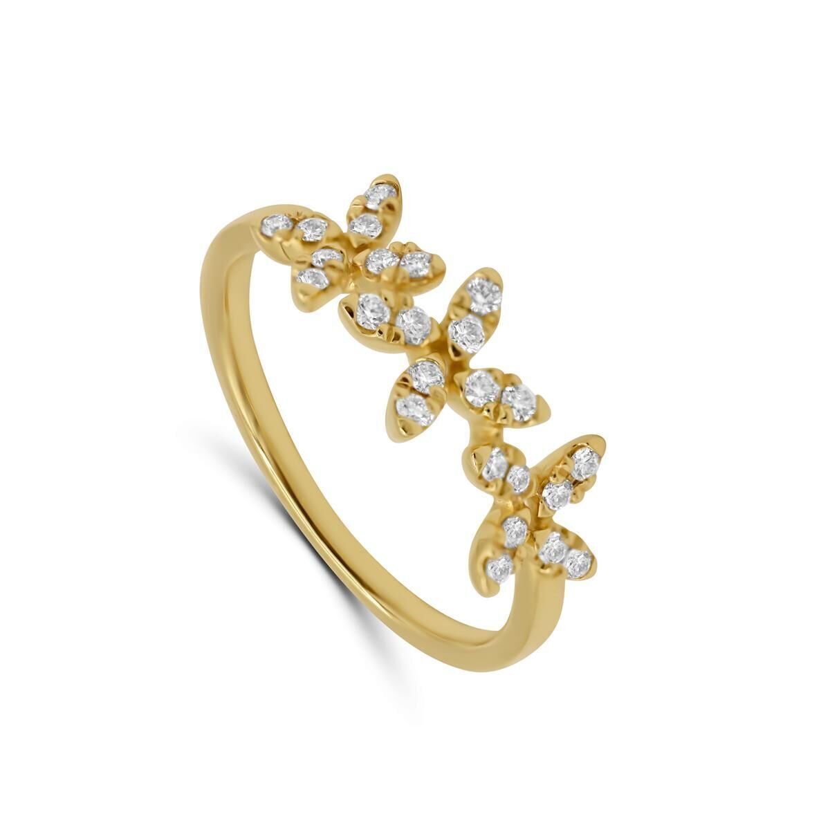 Femme Adorée – Bague – Or jaune & diamants