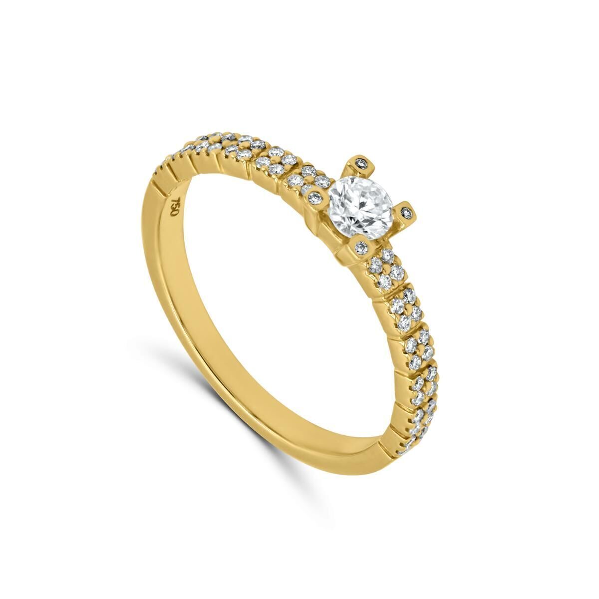 Femme Adorée – Bague – Or Jaune & Diamants