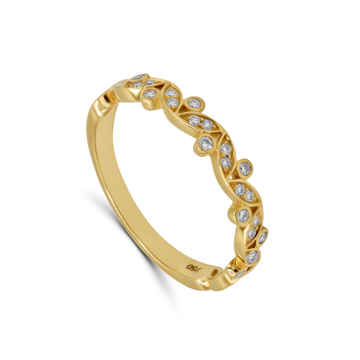 Femme Adorée – Bague – Or jaune & diamants
