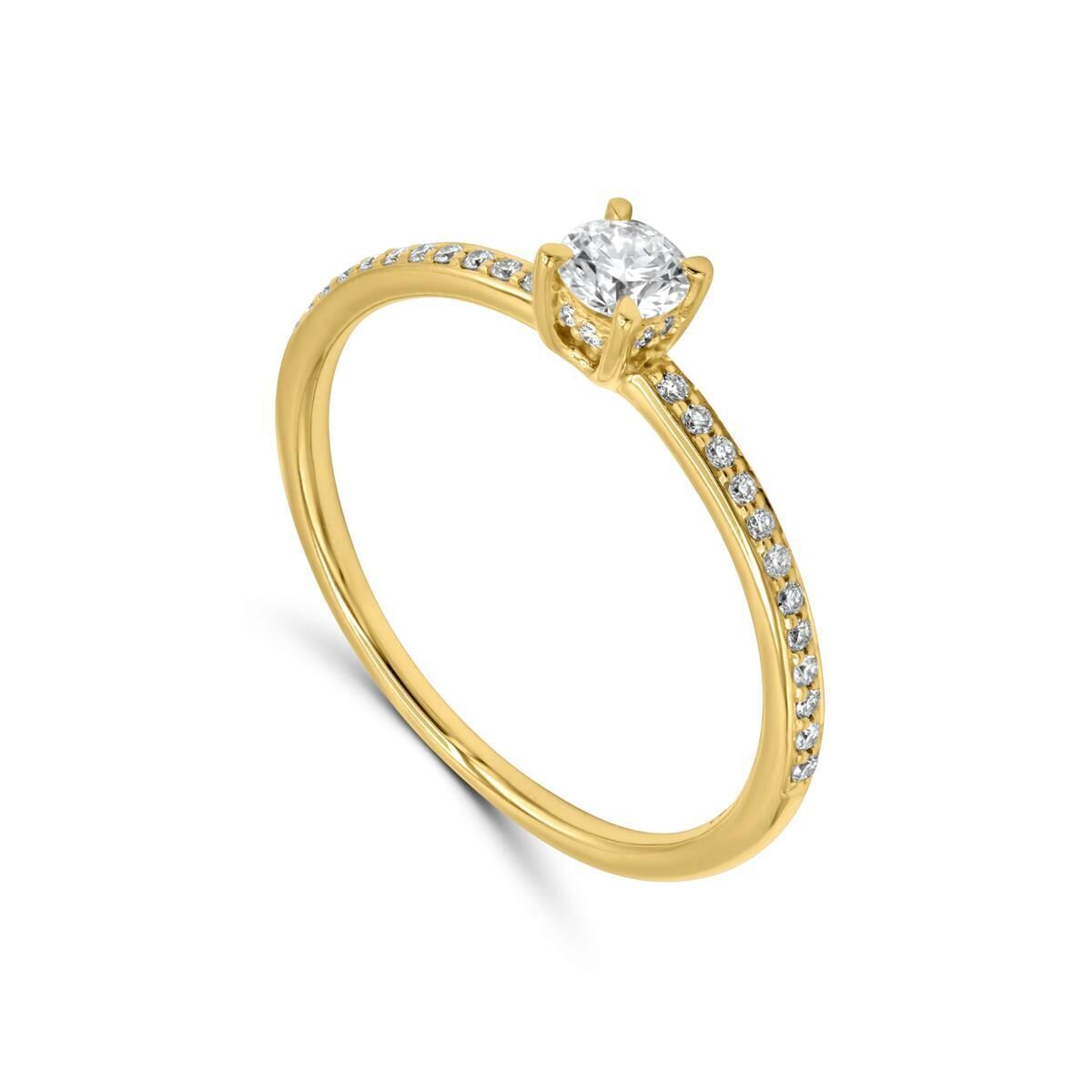 Femme Adorée – Bague – Or jaune & diamants