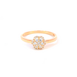Femme Adorée – Bague – Or Jaune & Diamants – vue 2