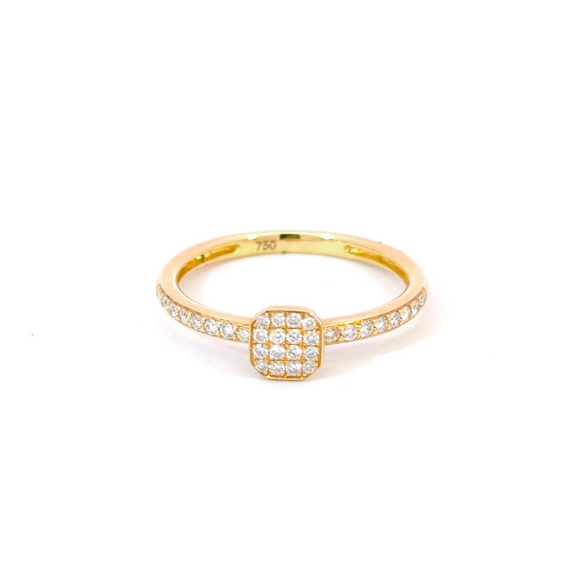Femme Adorée – Bague – Or Jaune & Diamants – vue 2