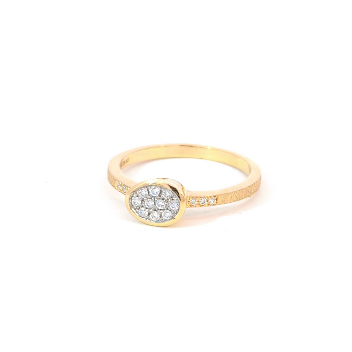 Femme Adorée – Bague – Or Jaune & Diamants – vue 2
