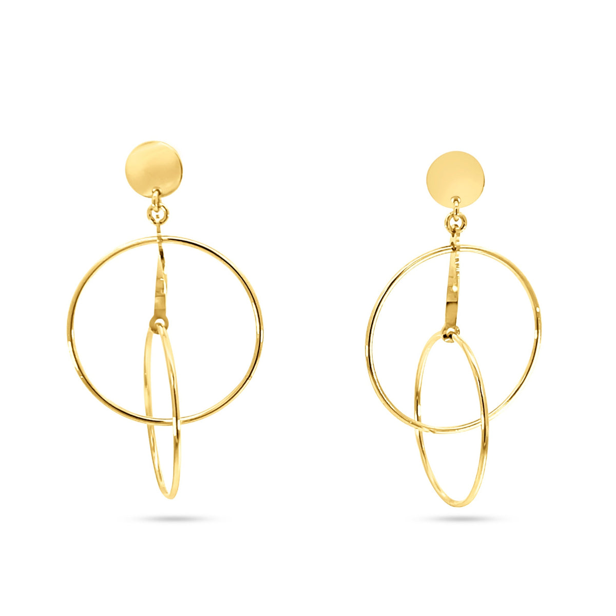 Femme Adorée – Boucles d'Oreilles – Or Jaune