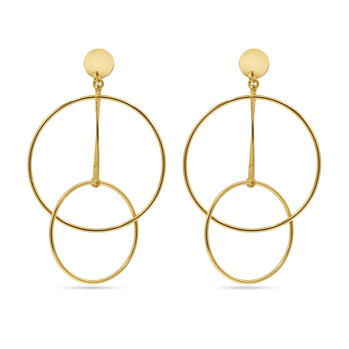 Femme Adorée – Boucles d'Oreilles – Or Jaune