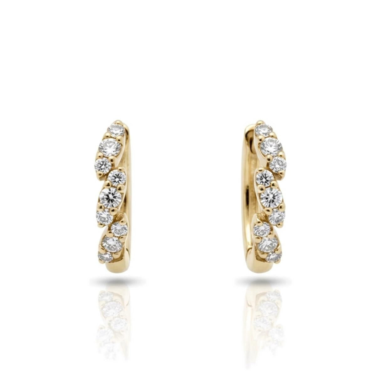 Femme Adorée – Boucles d'oreilles – Or jaune & diamants