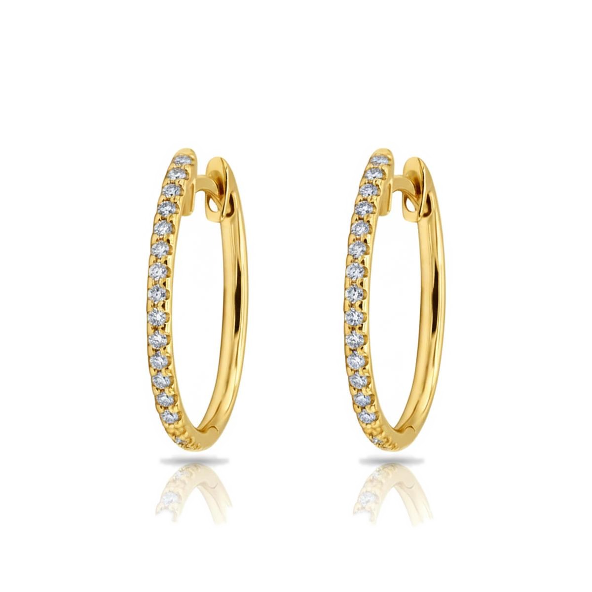 Femme Adorée – Boucles d'oreilles – Or jaune & diamants