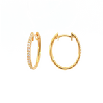 Femme Adorée – Boucles d'oreilles – Or jaune & diamants – vue 2